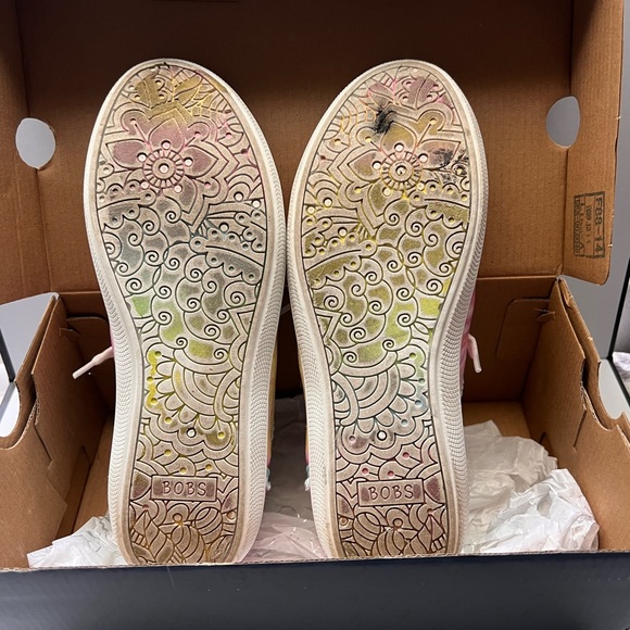 Skechers Pink and Blue Tie-Dye Sneakers - Picture 4 of 5